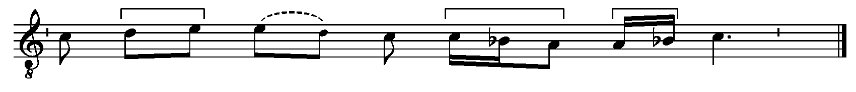 Refrain musical notation